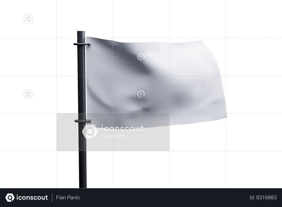 Advertisement Flag  3D Icon