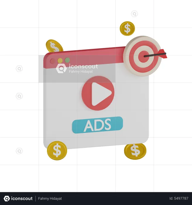Advertisement Goal  3D Icon