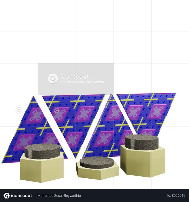 Advertisement podium  3D Icon