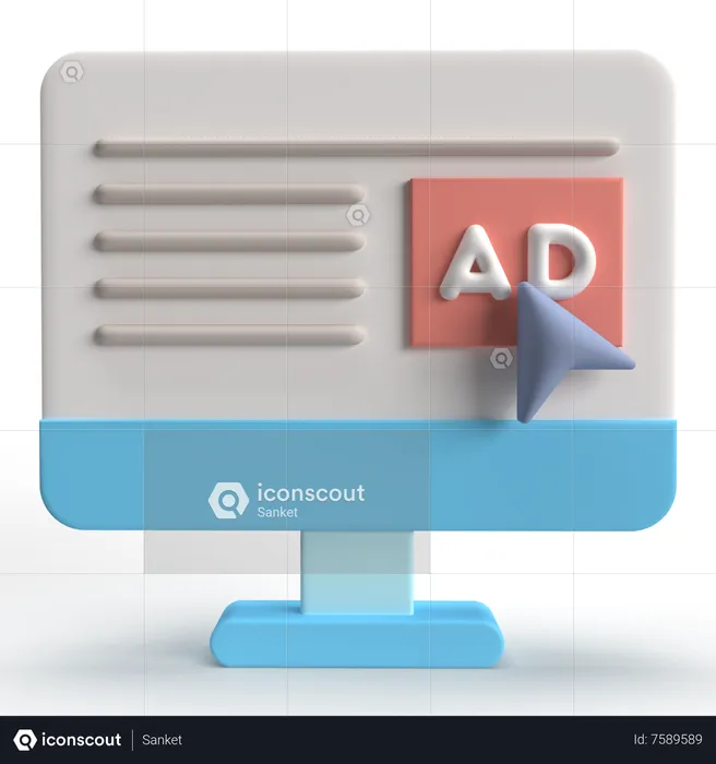 Advertising  3D Icon