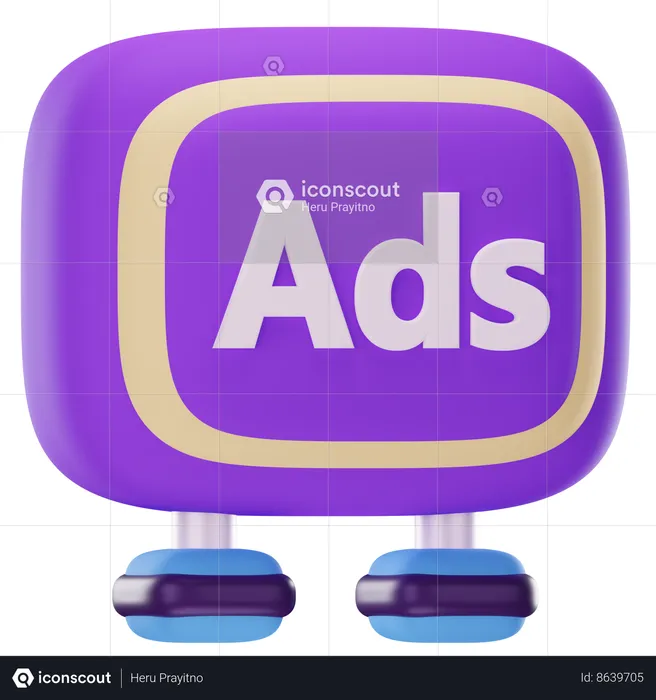 Advertising Board  3D Icon