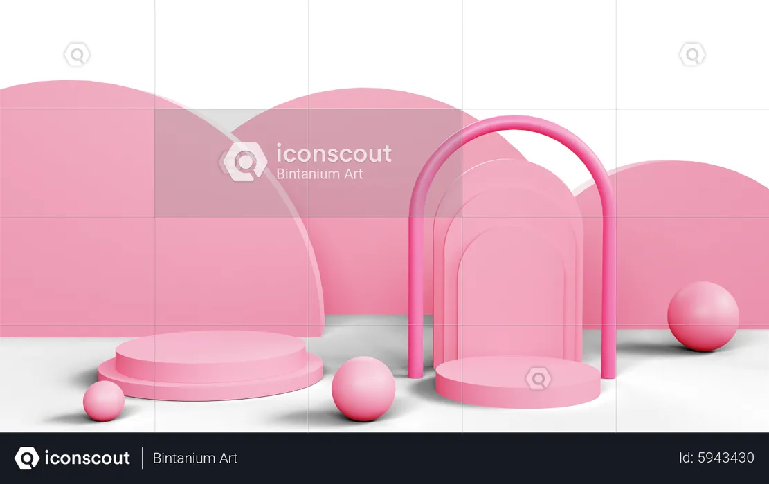 Advertising Podium  3D Icon