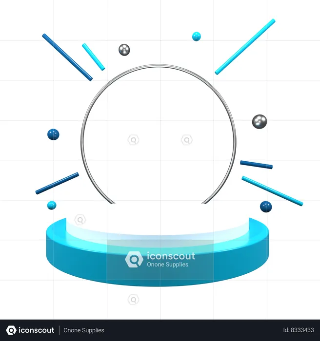 Advertising Podium  3D Illustration