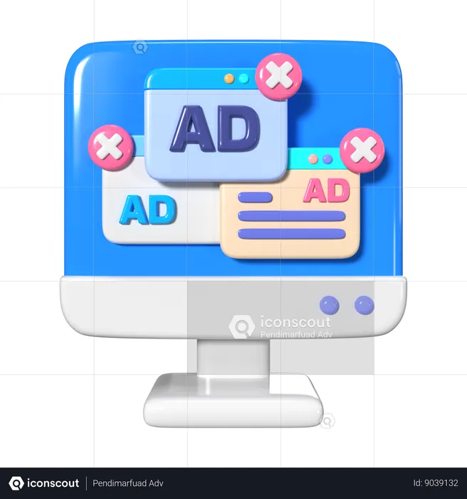 Adware  3D Icon