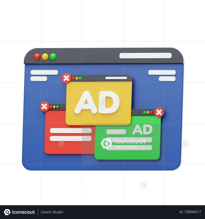 Adware  3D Icon