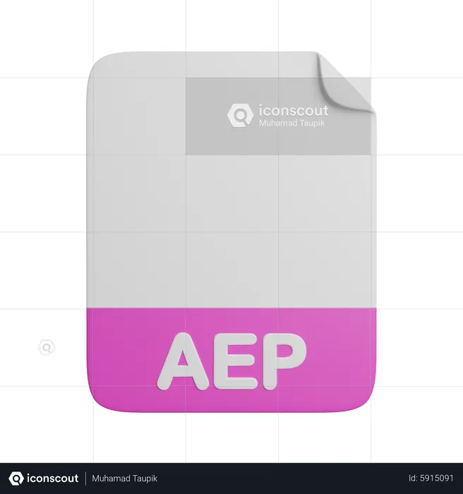 AEP-Datei  3D Icon