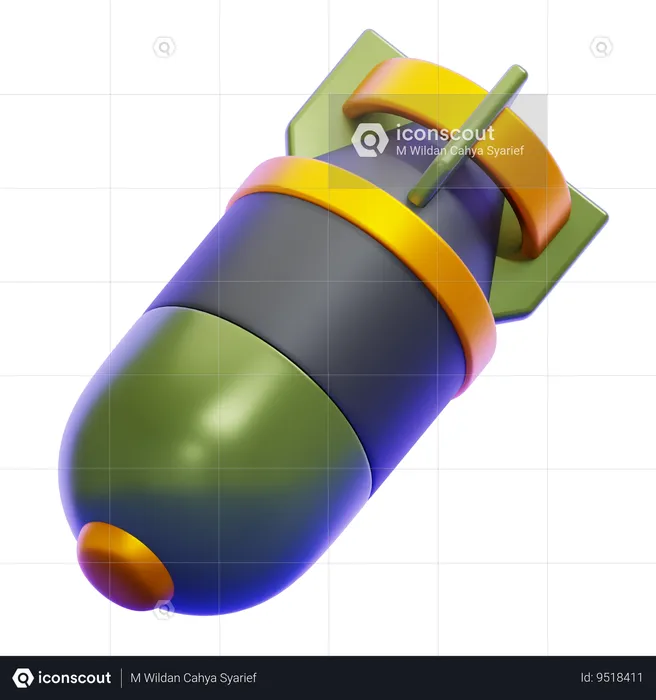 AERIAL BOMB  3D Icon