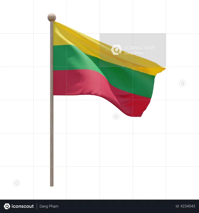 Aero Flag Pole  3D Flag