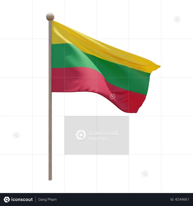 Ærø Flagpole Flag 3D Flag