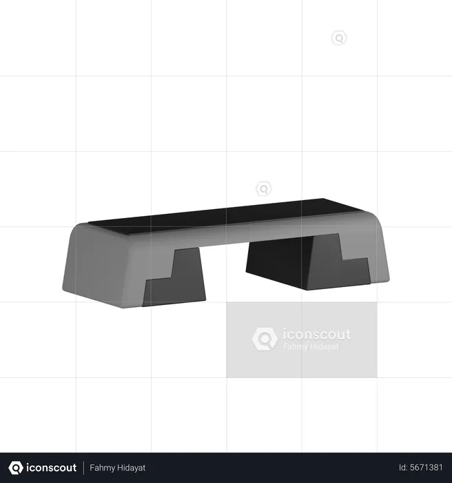 Aerobic Stepper  3D Icon