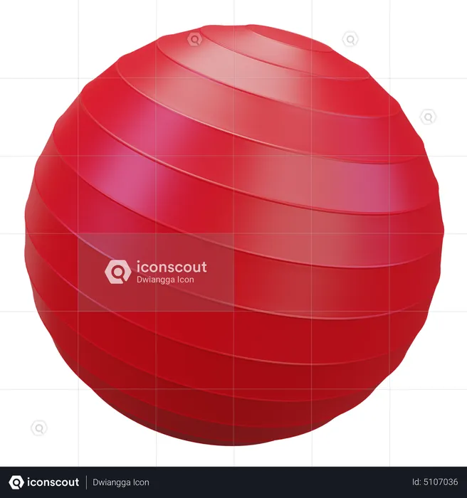 Aerobics Ball  3D Icon