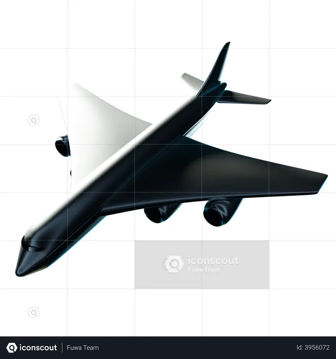 Aeronave  3D Icon