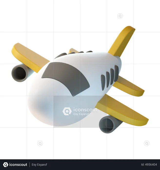 Aeroplane  3D Icon