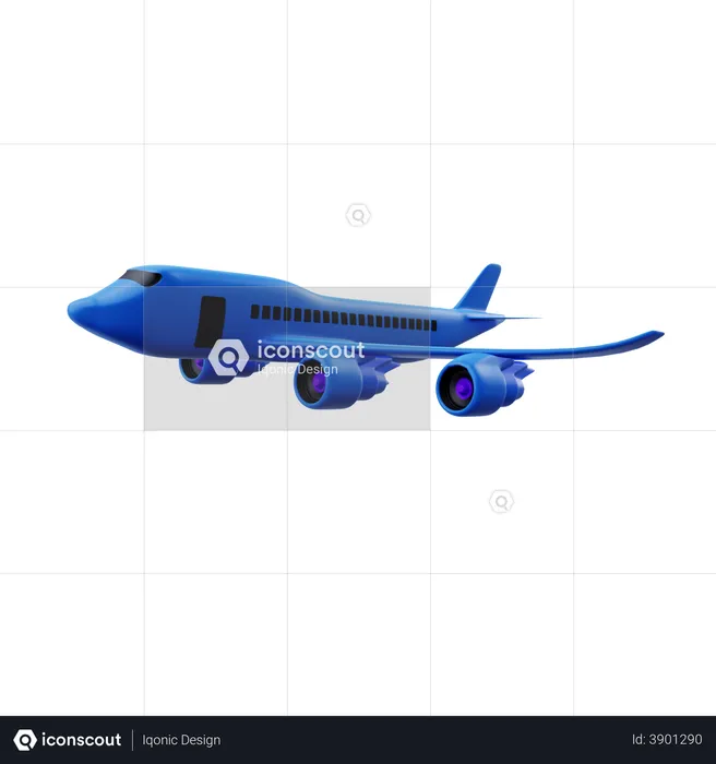 Aeroplane  3D Illustration