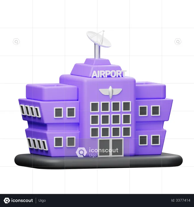 Aeroporto  3D Illustration