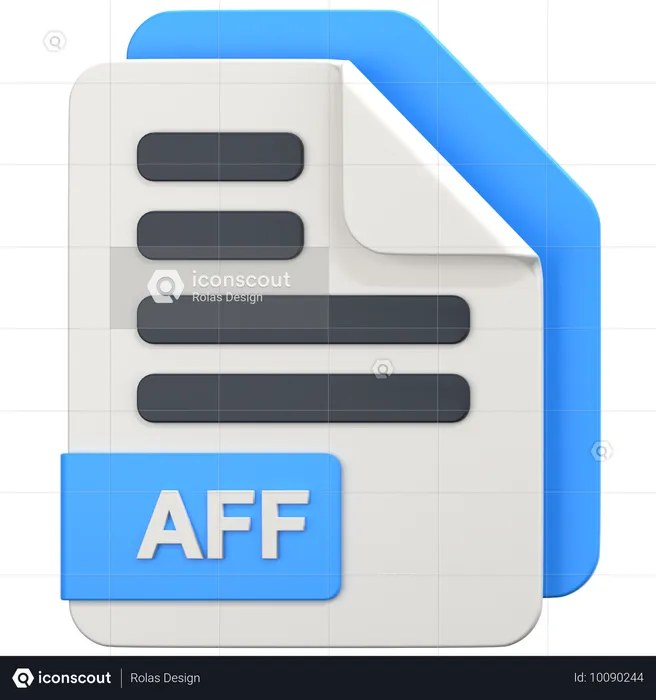 Aff File  3D Icon