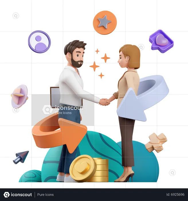 Affiliate Marketing  3D Illustration