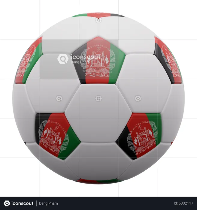 Afghanistan Ball Flag 3D Icon