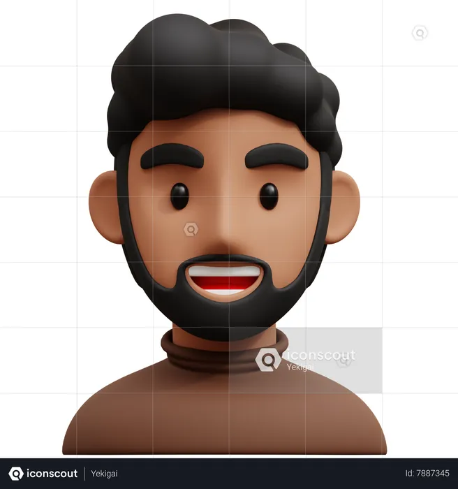 Africa Guy  3D Icon