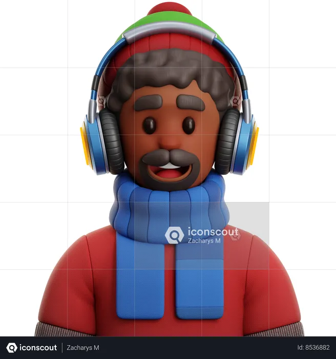 Afrikanischer Mann  3D Icon