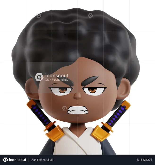 Afro Samurai  3D Icon