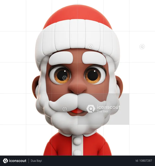 AFRO SANTA CLAUS  3D Icon