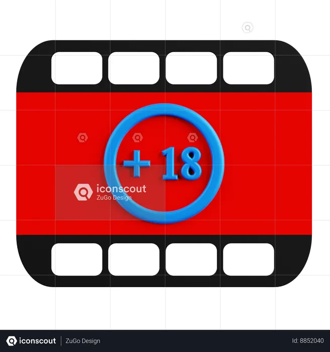 Age Limit For Viewing Films  3D Icon