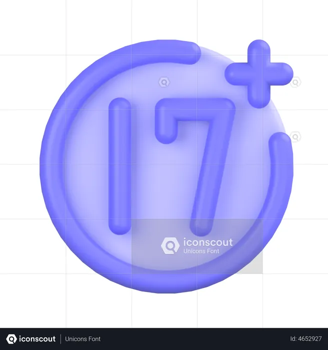 Age Restriction  3D Icon