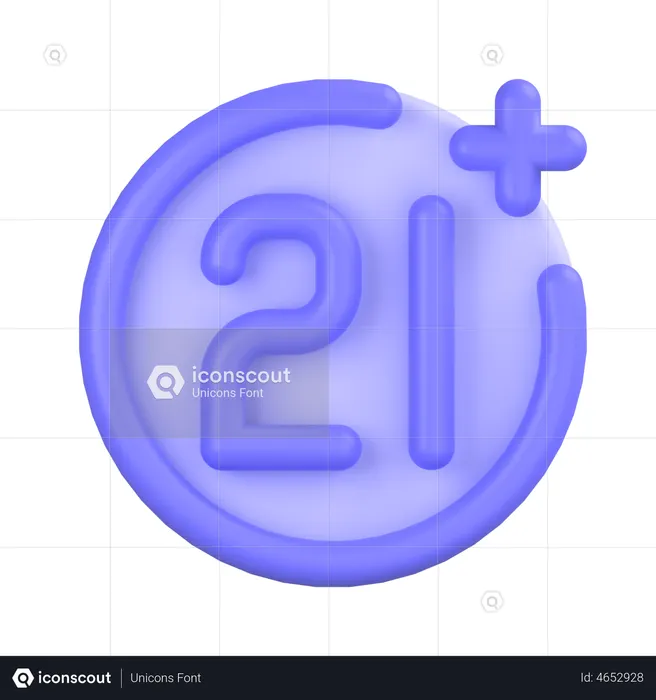 Age Restriction  3D Icon