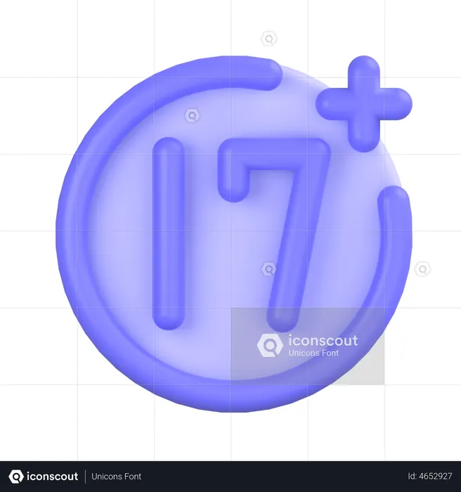 Age Restriction  3D Icon