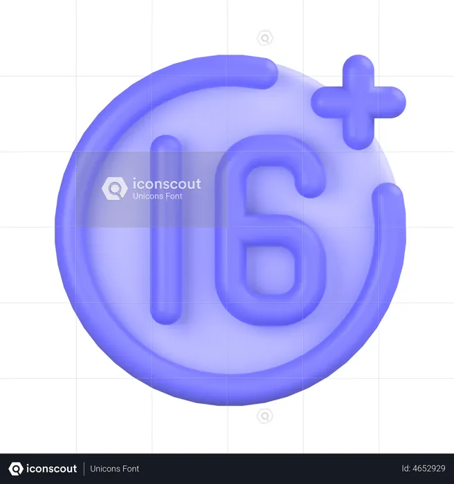 Age Restriction  3D Icon