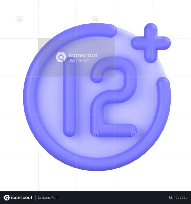Age Restriction  3D Icon