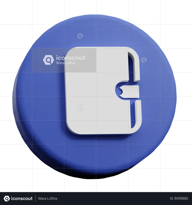 Agenda Book  3D Icon