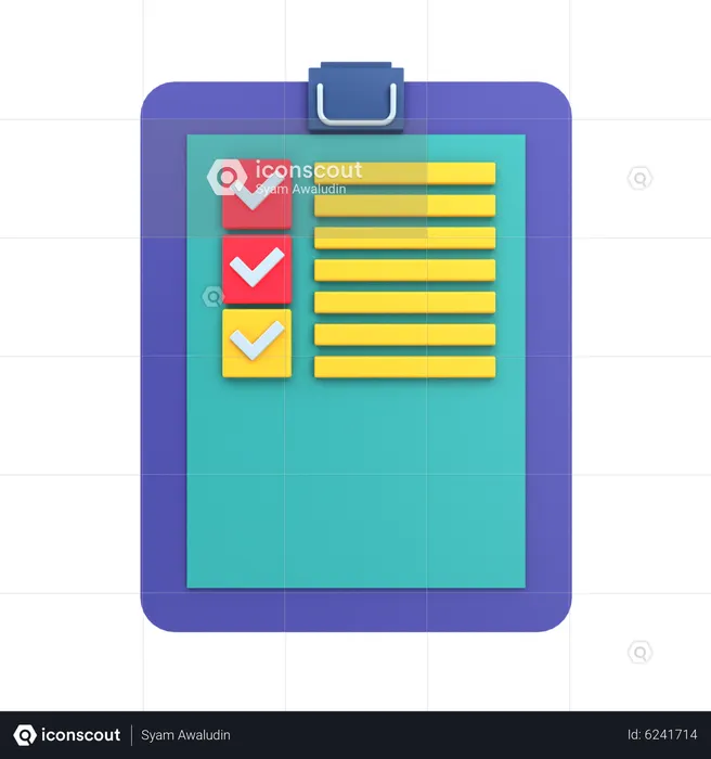 Agenda Book  3D Icon
