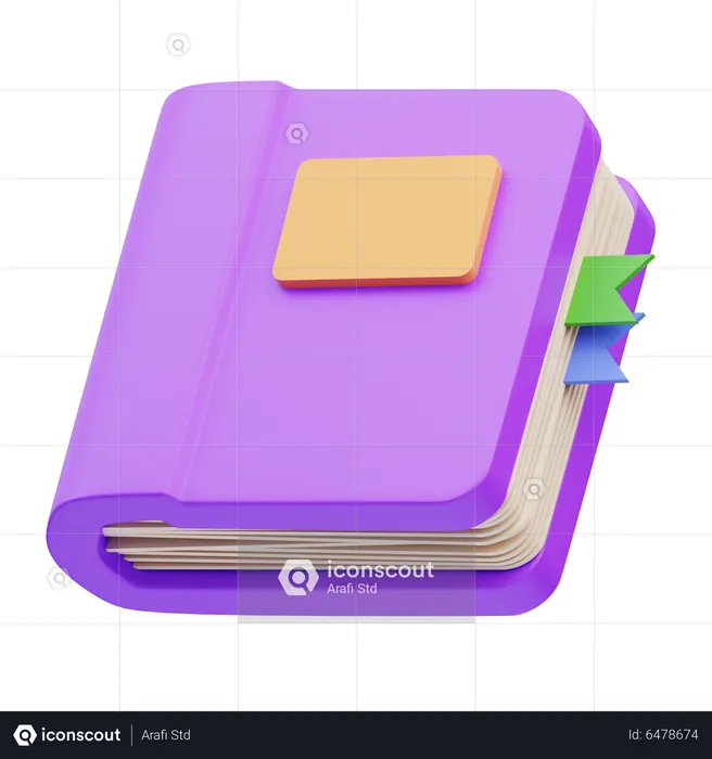 Livro de agenda  3D Icon