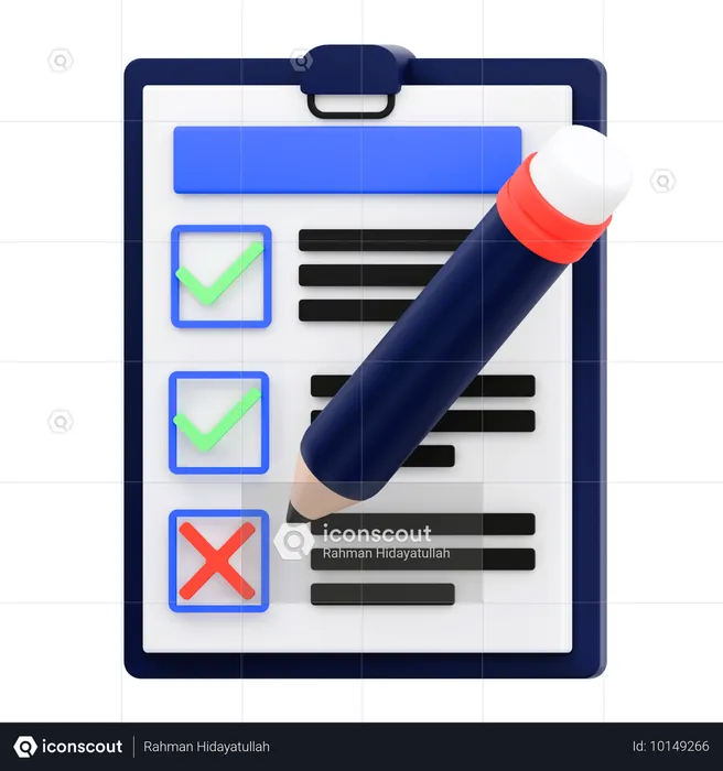 Agenda de Negócios  3D Icon