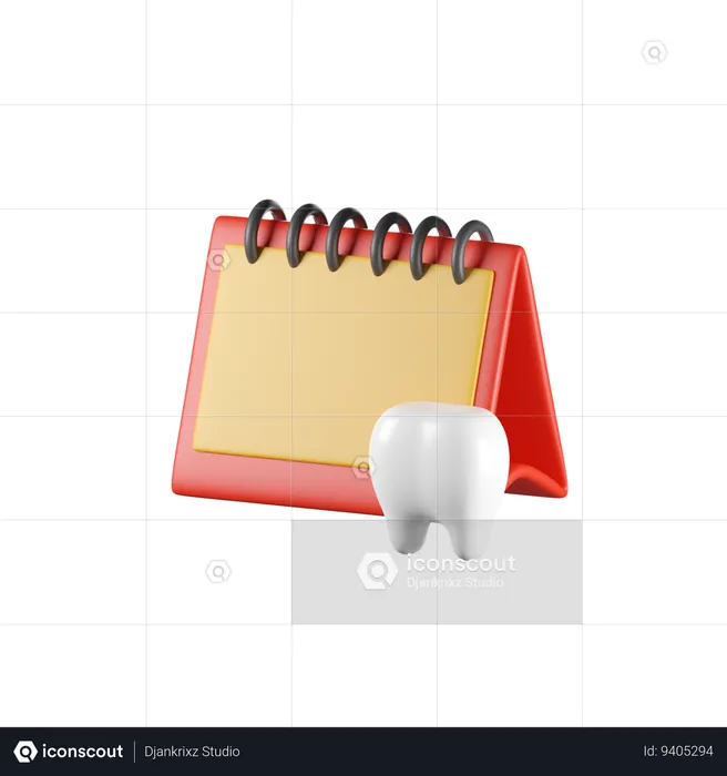 Agendamento odontológico  3D Icon