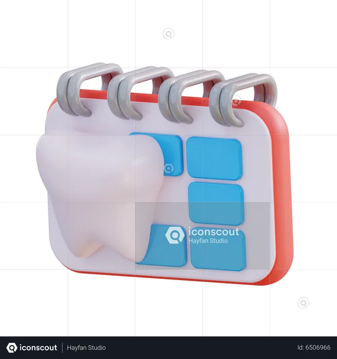 Agendamento odontológico  3D Icon