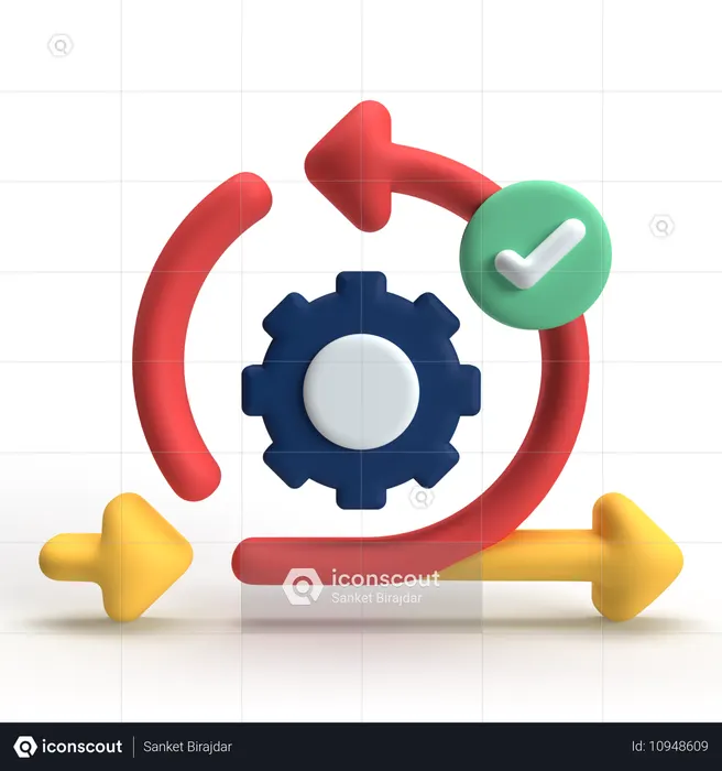 Agile  3D Icon