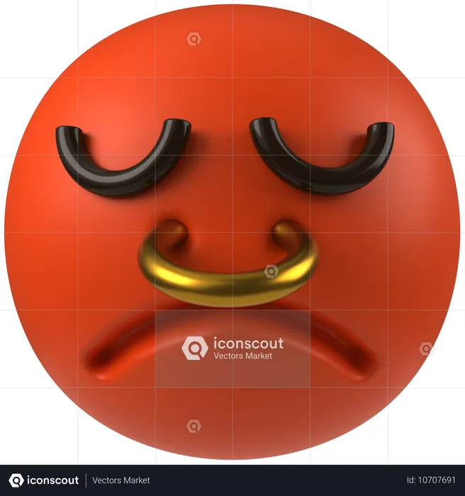 Emoji agitado  3D Icon