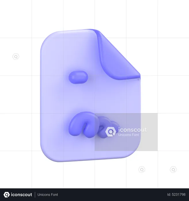 Agreement File  3D Icon