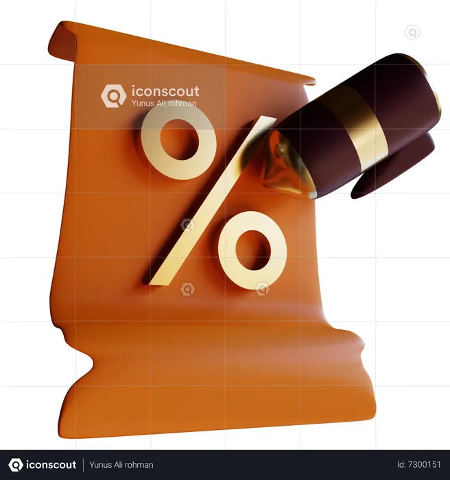 Agreement Paper  3D Icon