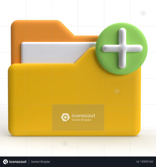 Agregar carpeta  3D Icon