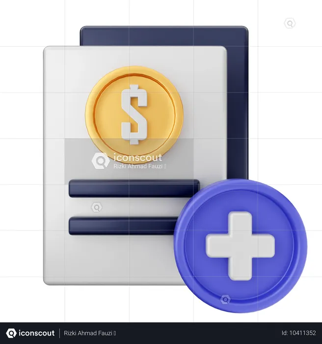 Añadir dinero en dólares  3D Icon