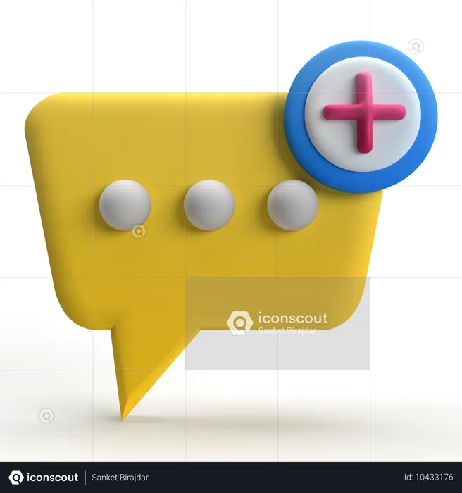 Agregar mensaje  3D Icon