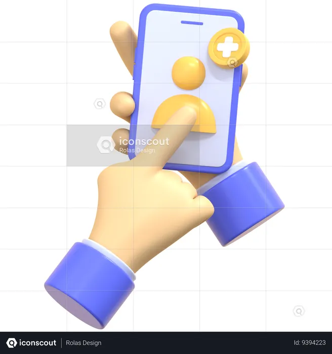 Agregar usuario  3D Icon