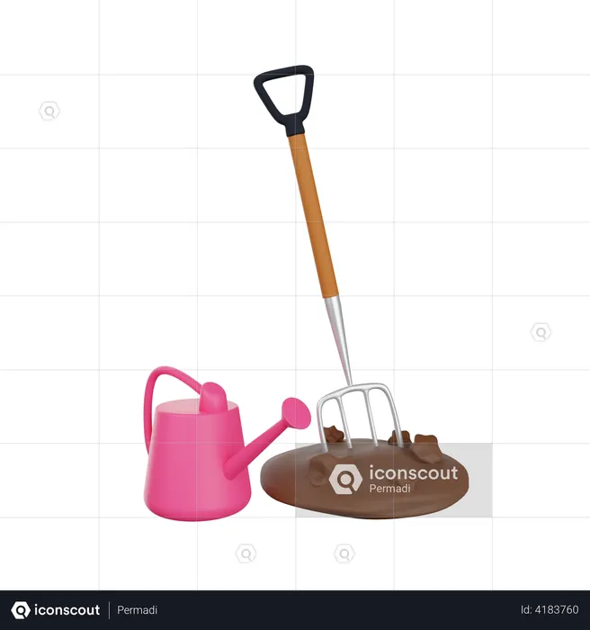 Agriculture Tools  3D Illustration