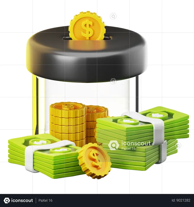 Ahorrar dinero  3D Icon