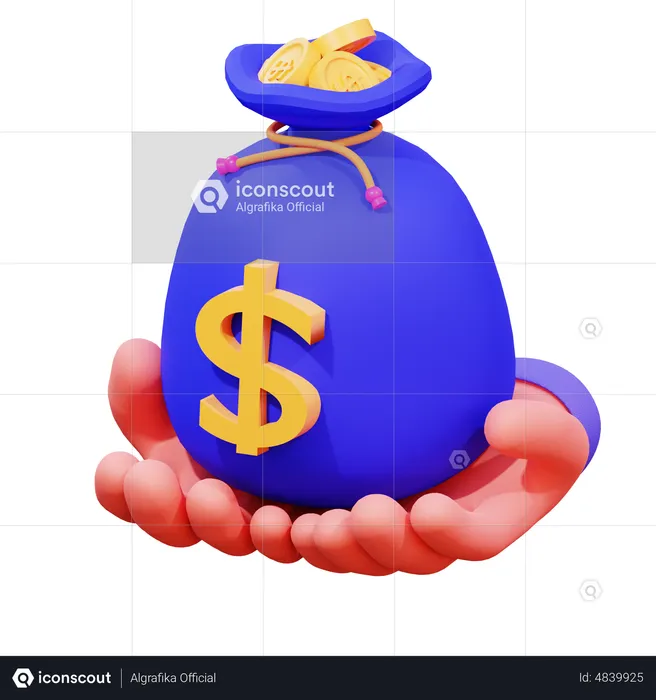 Ahorro de dinero  3D Icon