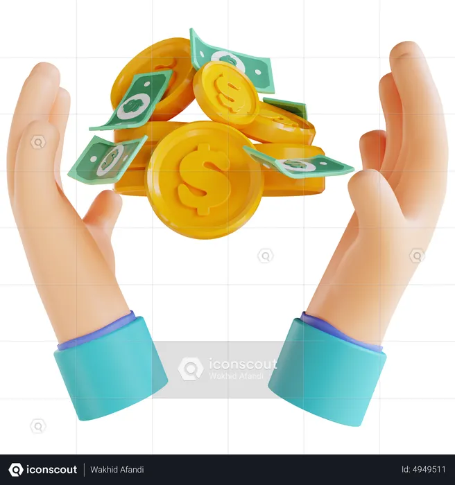 Ahorros de dinero  3D Icon